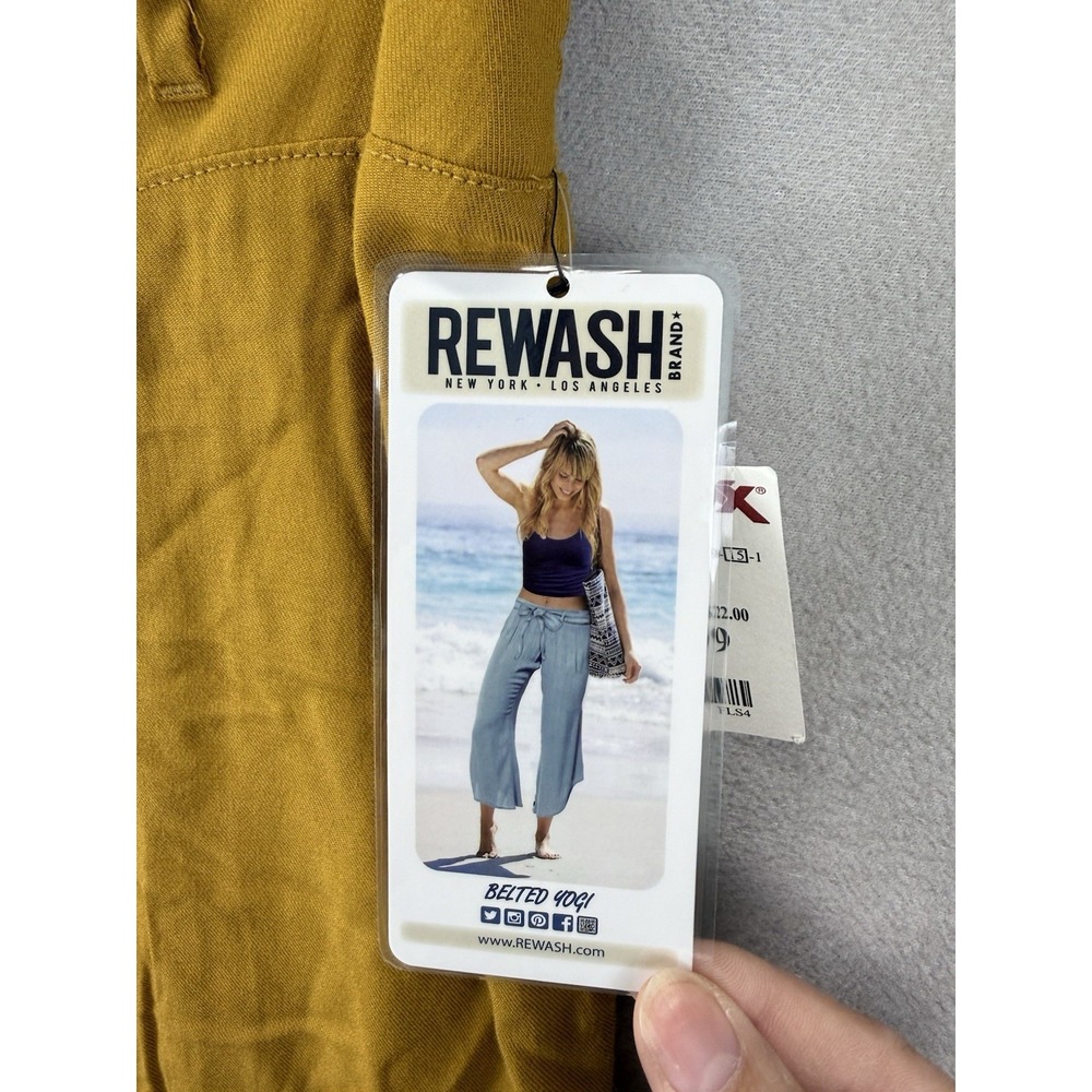 Rewash‎ Yellow Ochre Wide Leg Culottes Palazzo Pants Womens M NWT - Picture 4 of 12